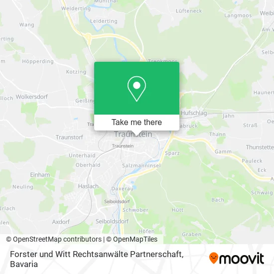 Карта Forster und Witt Rechtsanwälte Partnerschaft