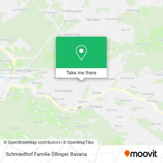 Schmiedhof Familie Öllinger map