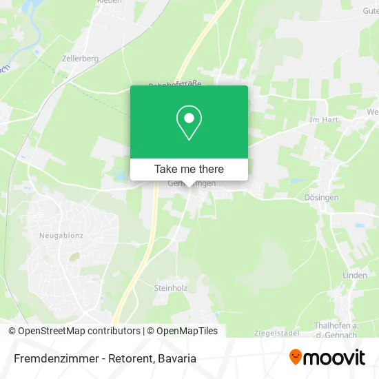 Карта Fremdenzimmer - Retorent