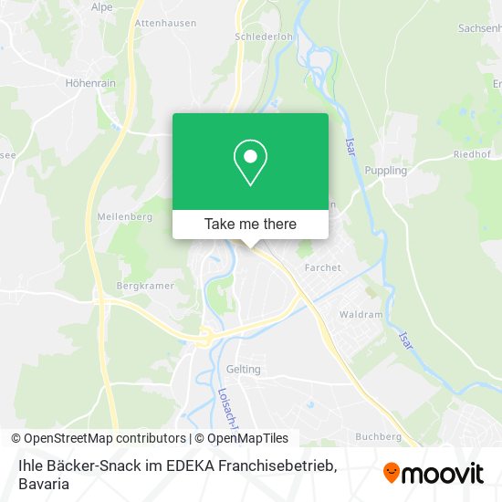 Ihle Bäcker-Snack im EDEKA Franchisebetrieb map