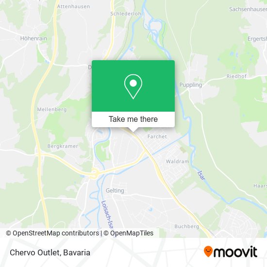 Chervo Outlet map