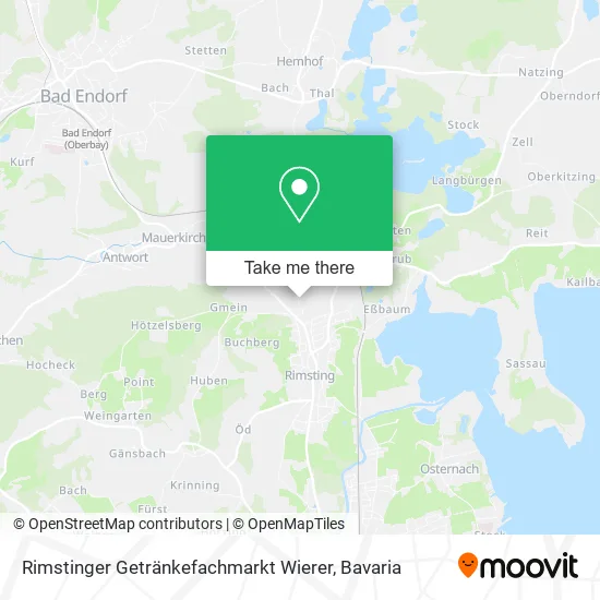 Rimstinger Getränkefachmarkt Wierer map
