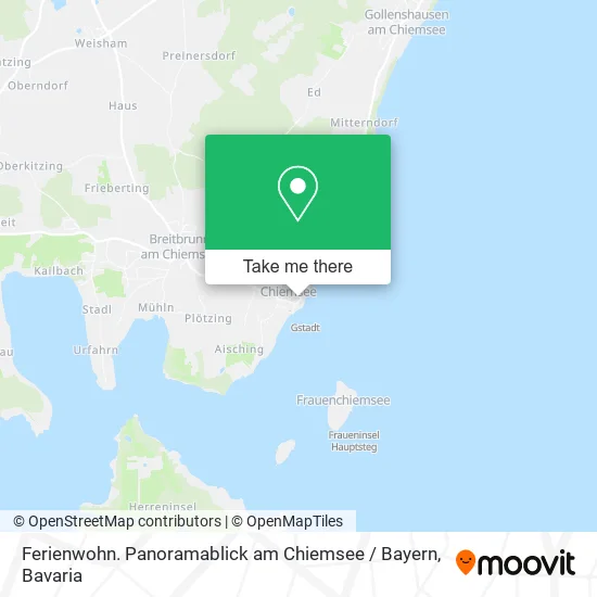 Карта Ferienwohn. Panoramablick am Chiemsee / Bayern