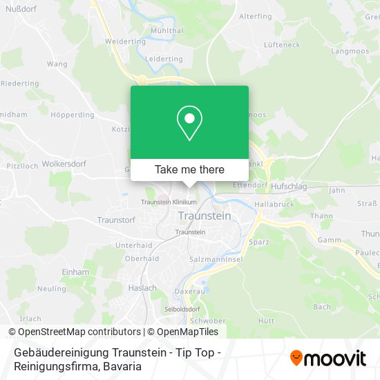 Карта Gebäudereinigung Traunstein - Tip Top - Reinigungsfirma
