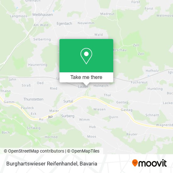 Burghartswieser Reifenhandel map