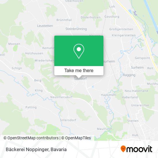 Bäckerei Noppinger map