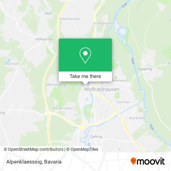 Карта Alpenklaesssig