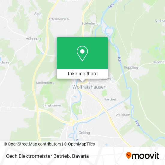 Карта Cech Elektromeister Betrieb