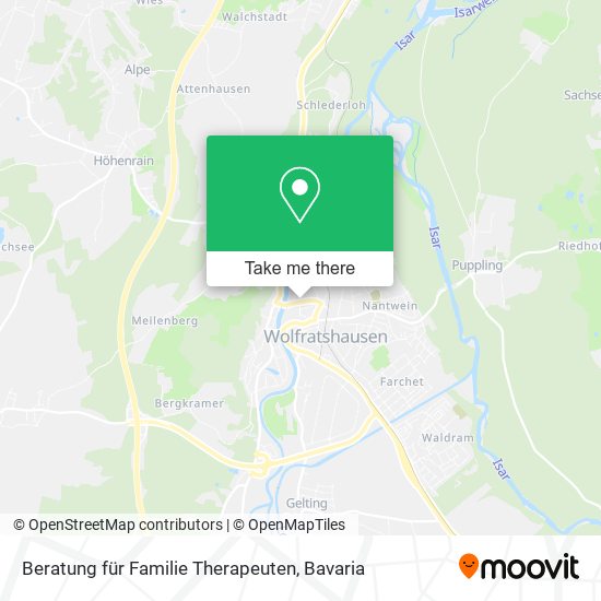 Beratung für Familie Therapeuten map