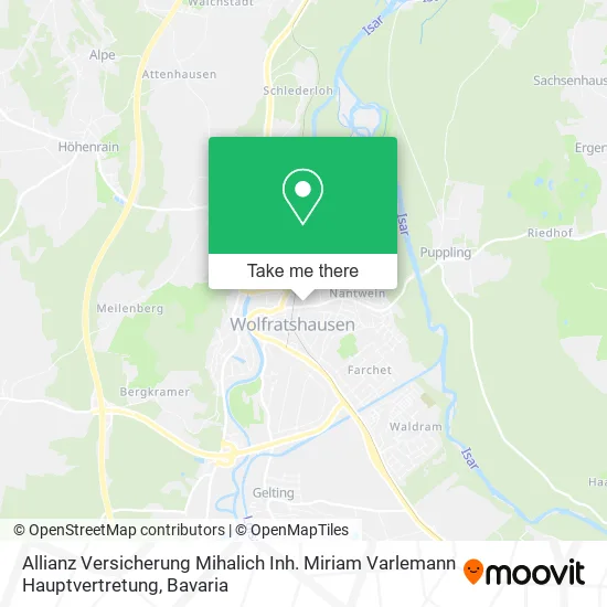 Карта Allianz Versicherung Mihalich Inh. Miriam Varlemann Hauptvertretung