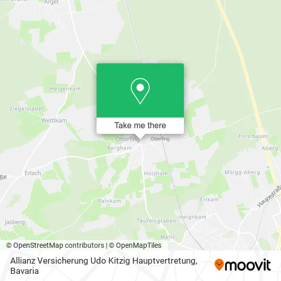 Карта Allianz Versicherung Udo Kitzig Hauptvertretung