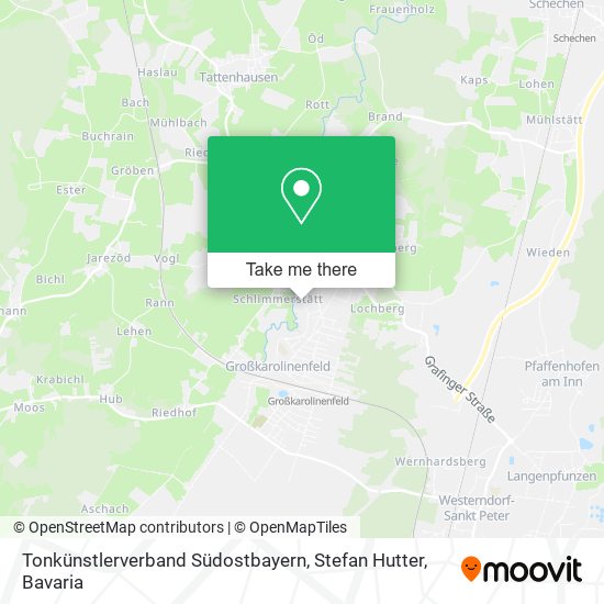 Tonkünstlerverband Südostbayern, Stefan Hutter map
