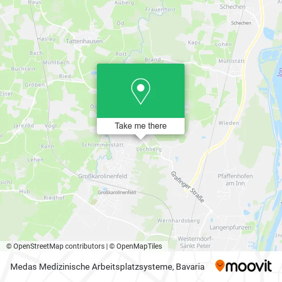 Карта Medas Medizinische Arbeitsplatzsysteme