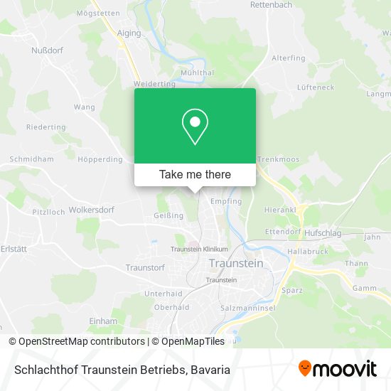 Schlachthof Traunstein Betriebs map