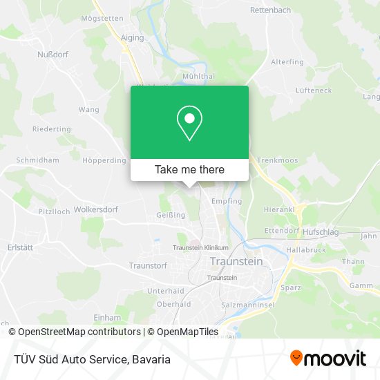 TÜV Süd Auto Service map