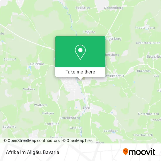 Карта Afrika im Allgäu