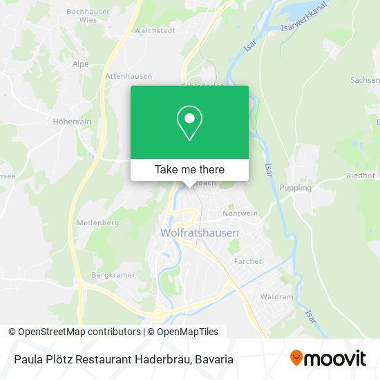 Paula Plötz Restaurant Haderbräu map