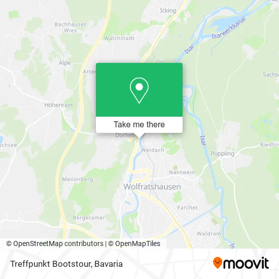 Карта Treffpunkt Bootstour