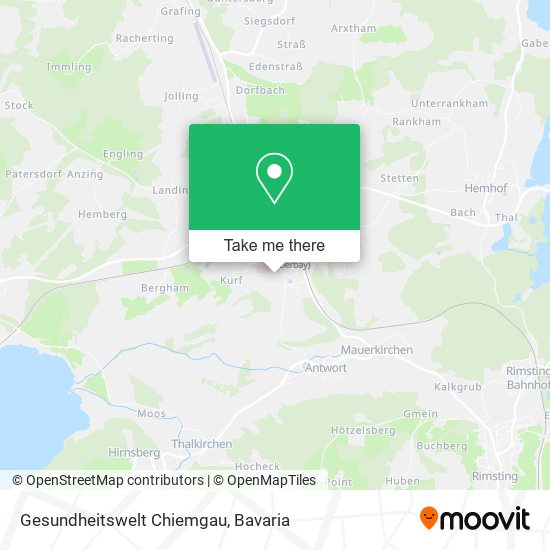 Gesundheitswelt Chiemgau map
