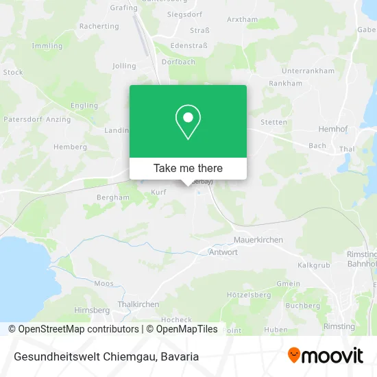 Gesundheitswelt Chiemgau map