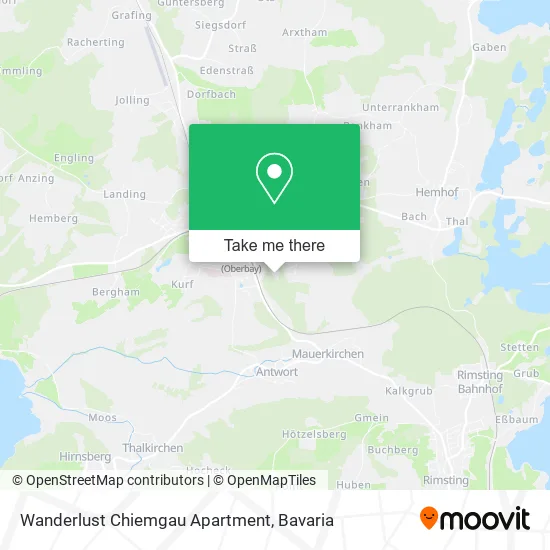 Wanderlust Chiemgau Apartment map