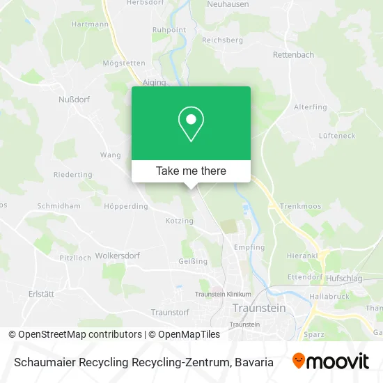 Карта Schaumaier Recycling Recycling-Zentrum