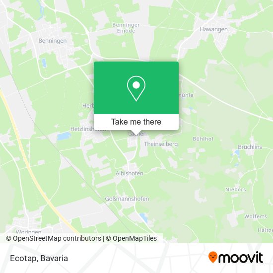 Ecotap map