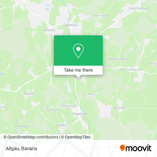 Карта Allgäu