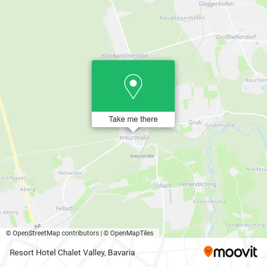 Resort Hotel Chalet Valley map
