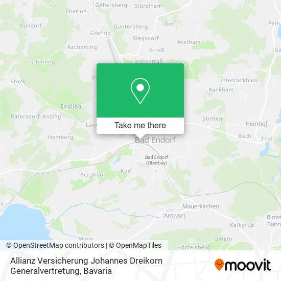 Карта Allianz Versicherung Johannes Dreikorn Generalvertretung