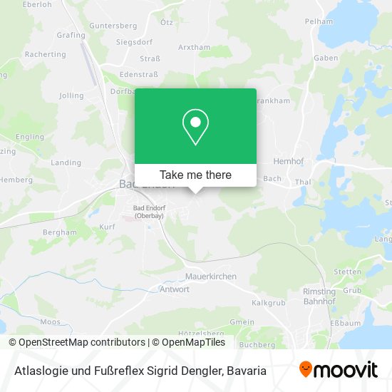 Карта Atlaslogie und Fußreflex Sigrid Dengler