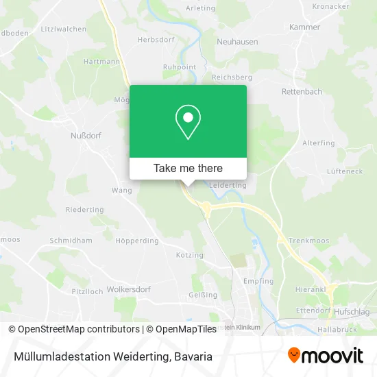 Карта Müllumladestation Weiderting