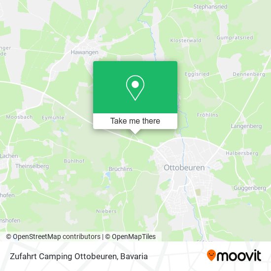 Zufahrt Camping Ottobeuren map