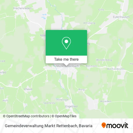 Карта Gemeindeverwaltung Markt Rettenbach