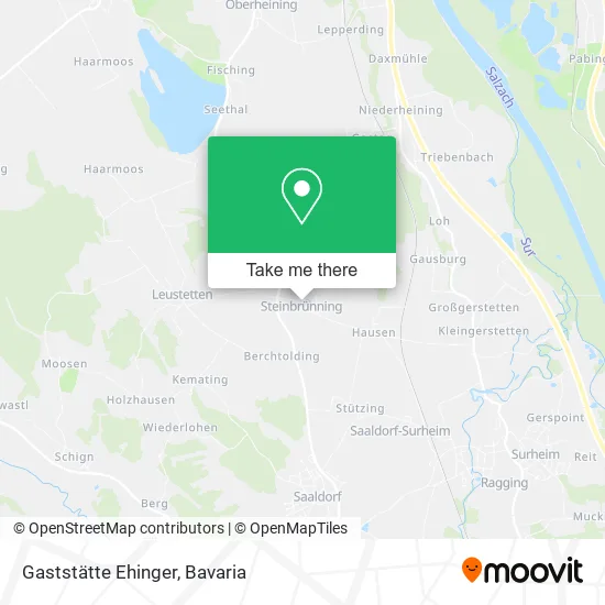 Gaststätte Ehinger map