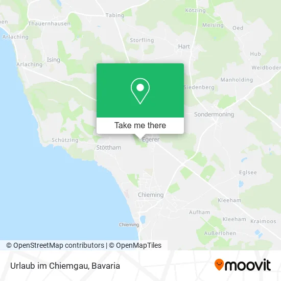 Карта Urlaub im Chiemgau