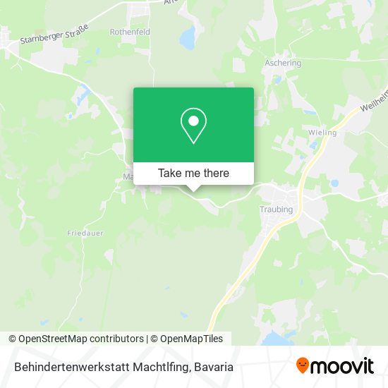 Behindertenwerkstatt Machtlfing map