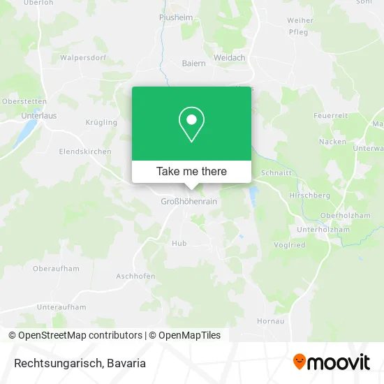 Карта Rechtsungarisch