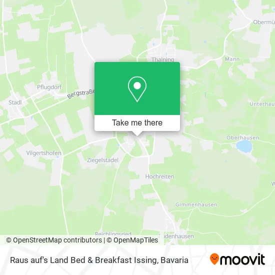 Карта Raus auf's Land Bed & Breakfast Issing