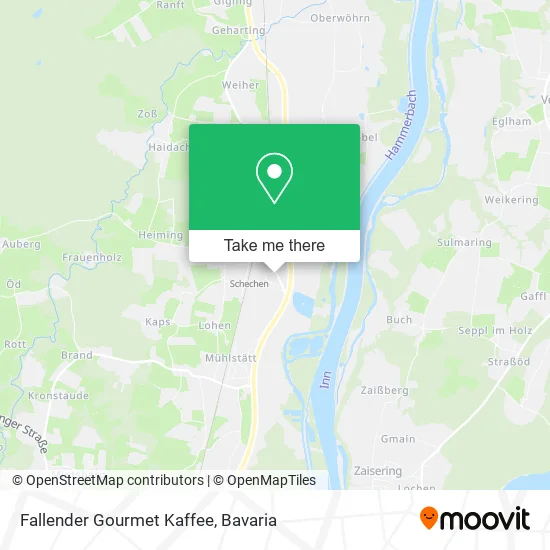 Fallender Gourmet Kaffee map