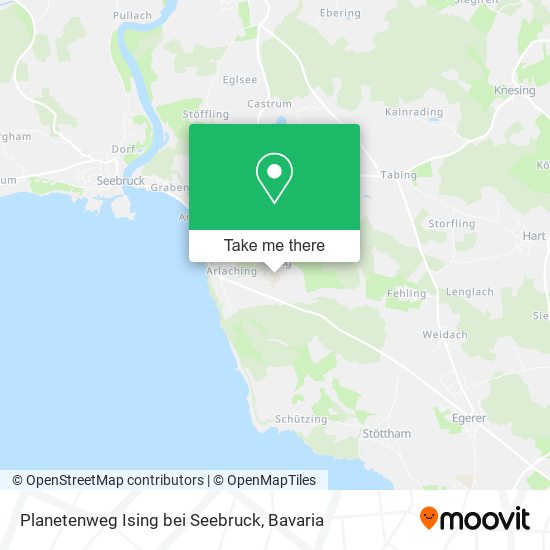 Planetenweg Ising bei Seebruck map