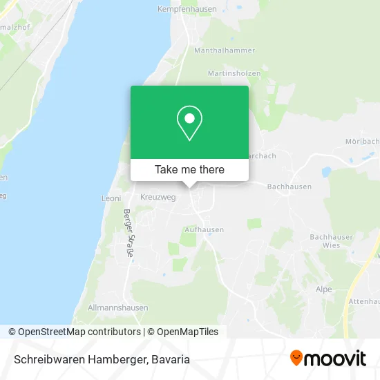 Карта Schreibwaren Hamberger