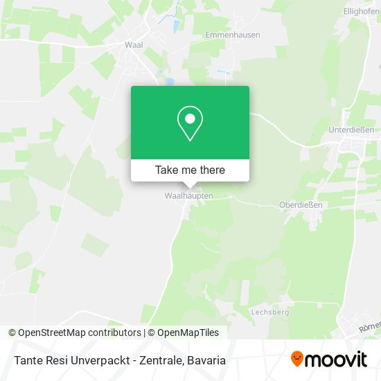 Карта Tante Resi Unverpackt - Zentrale