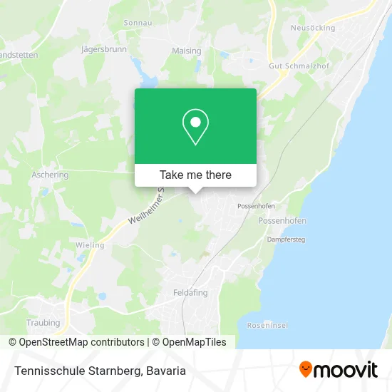 Tennisschule Starnberg map