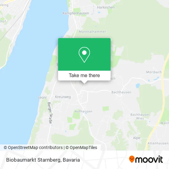 Карта Biobaumarkt Starnberg