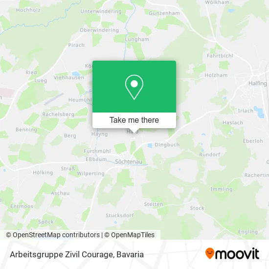 Карта Arbeitsgruppe Zivil Courage