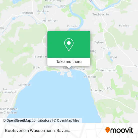 Bootsverleih Wassermann map