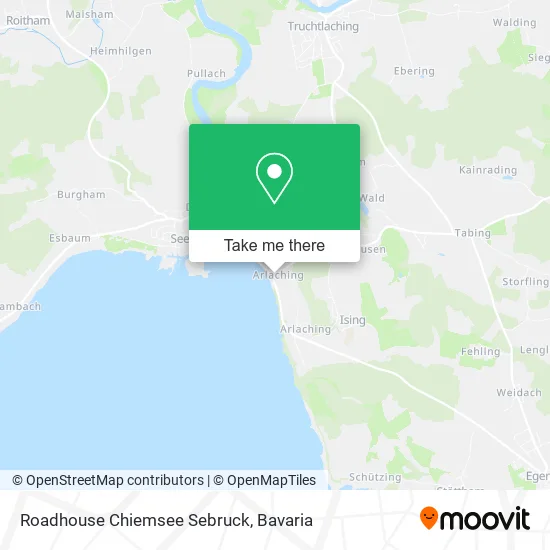 Roadhouse Chiemsee Sebruck map