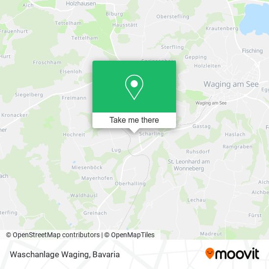 Карта Waschanlage Waging