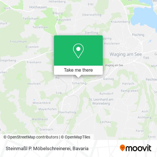 Steinmaßl P. Möbelschreinerei map